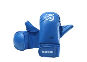 New Karate Mitts WKF Approved Karate Glove Hand Protector Sparring Gear-Wacoku 